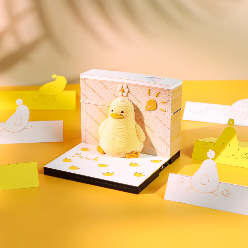 Sitting Lucky Duck Omoshiroi Notepad